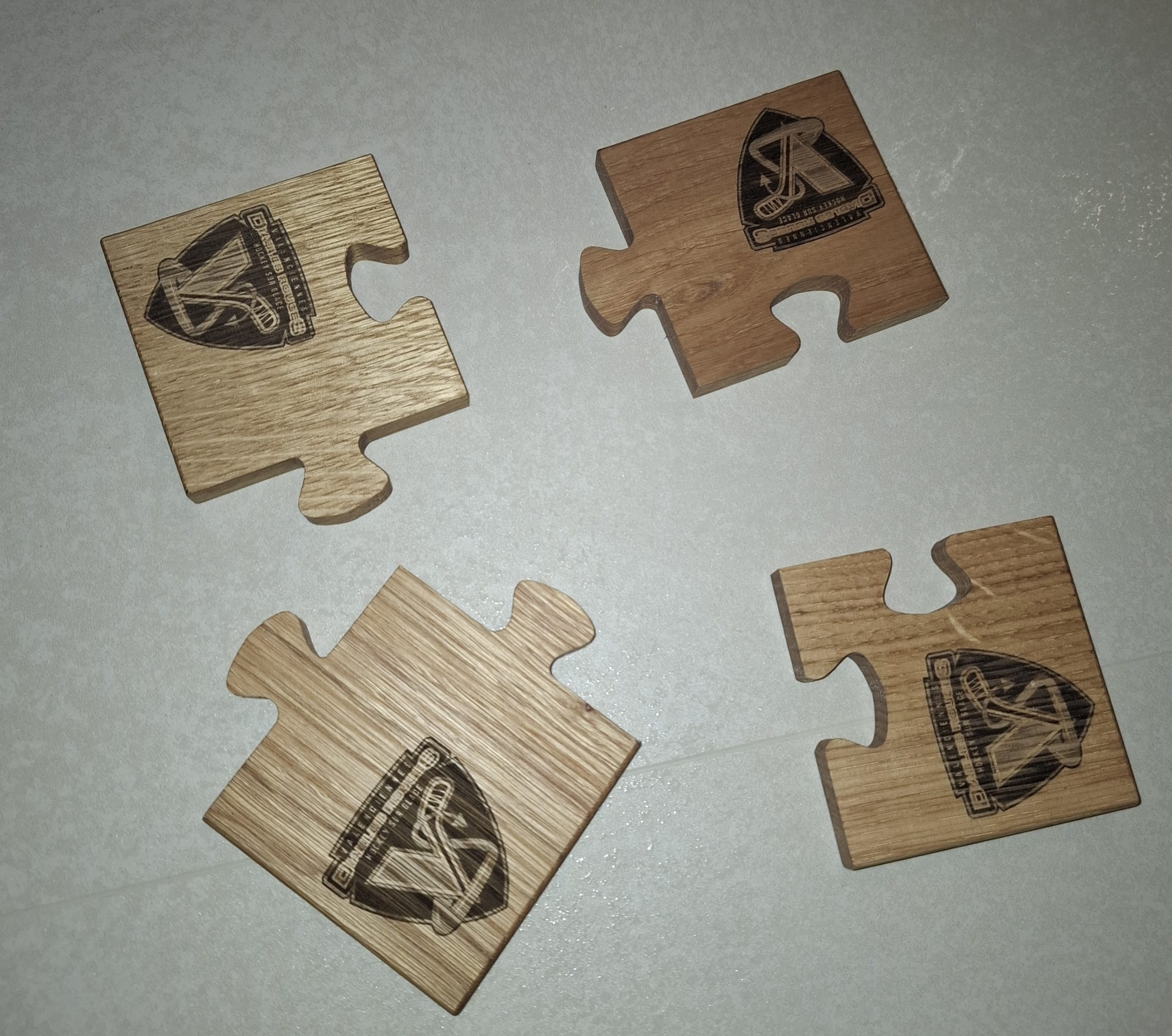 Dessous de plat chêne puzzle Diables Rouges – Image 2
