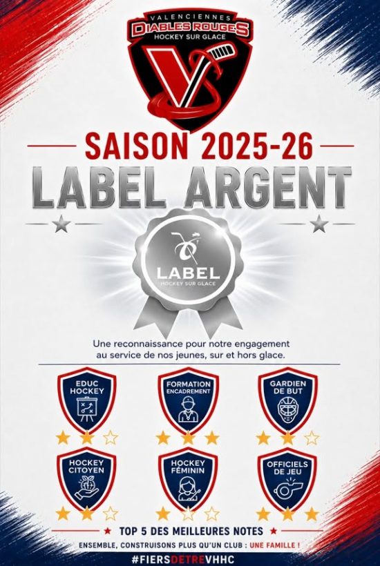Label Argent FFHG - Valenciennes Hainaut Hockey Club